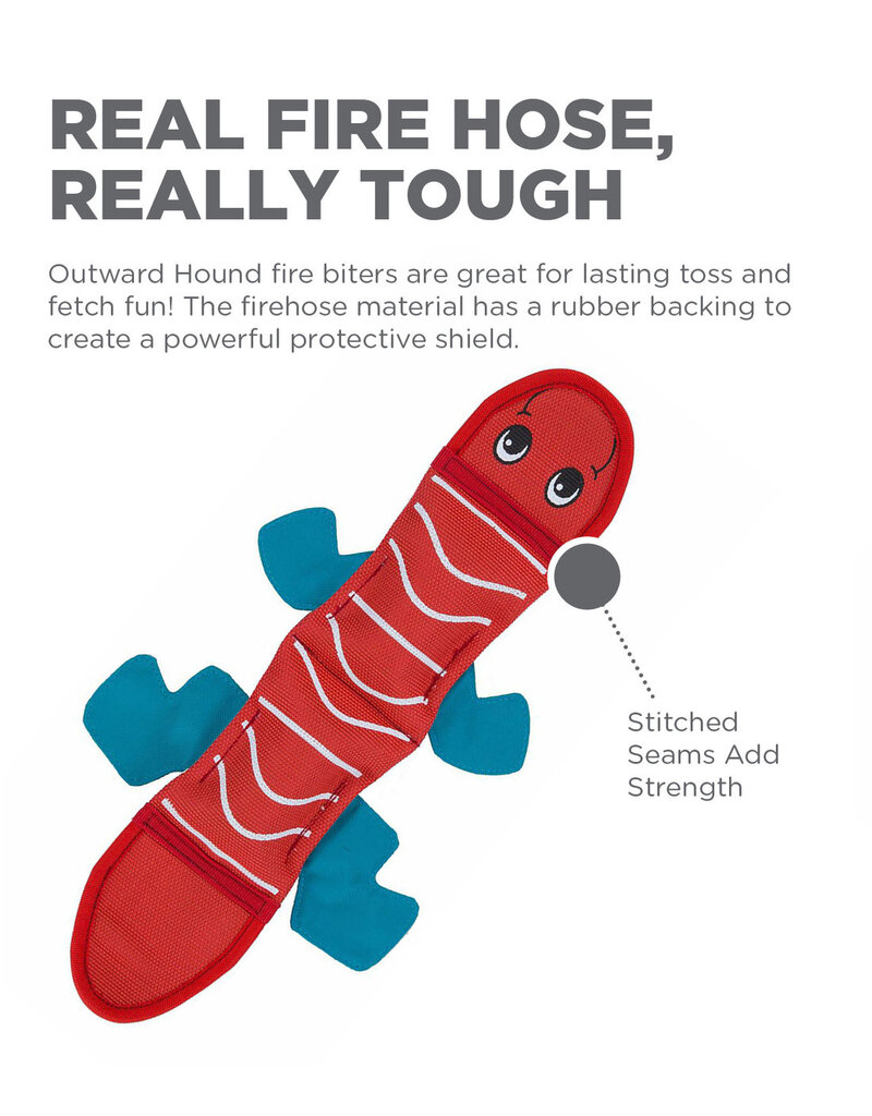 Outward Hound Outward Hound Fire Biterz Lizard Dog Toy