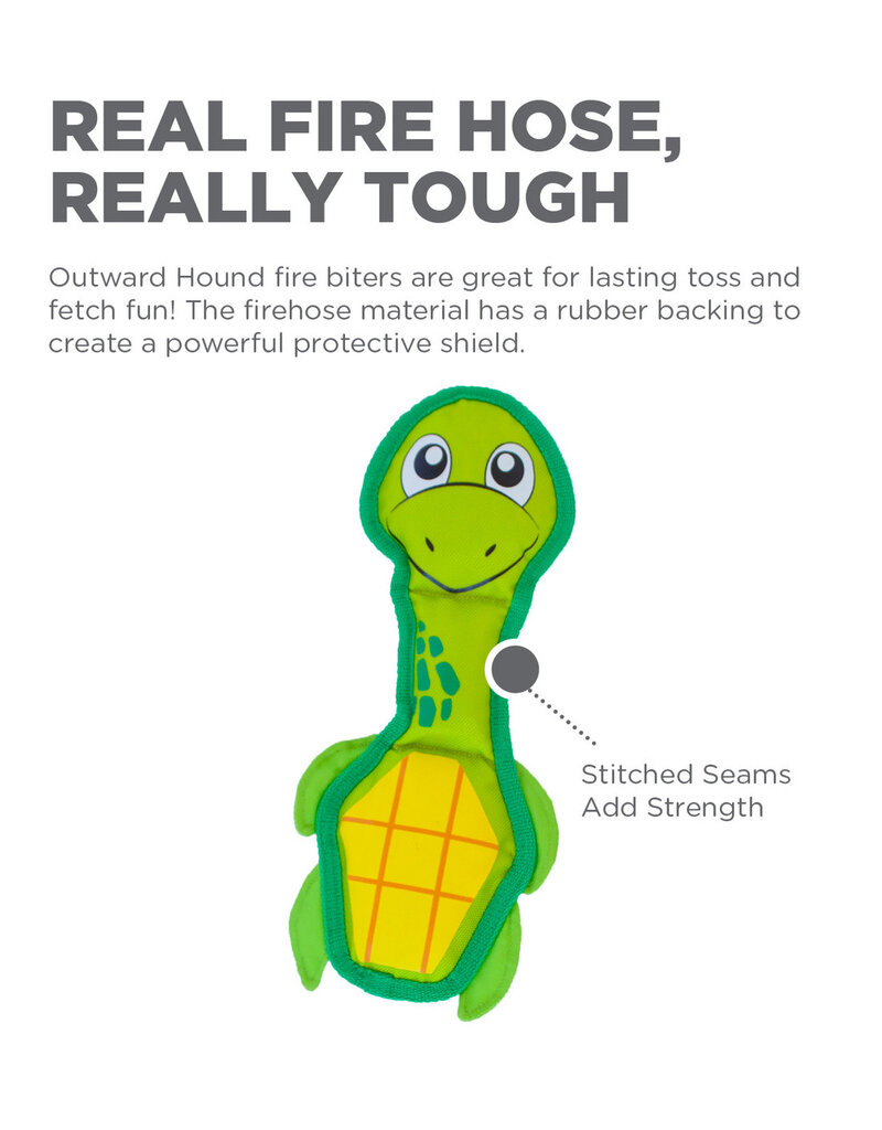 Outward Hound Outward Hound Fire Biterz Turtle Dog Toy