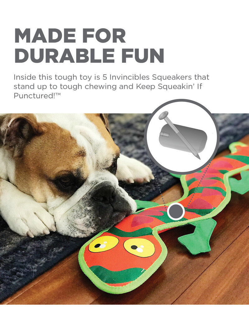 Outward Hound Outward Hound Fire Biterz Gecko Dog Toy