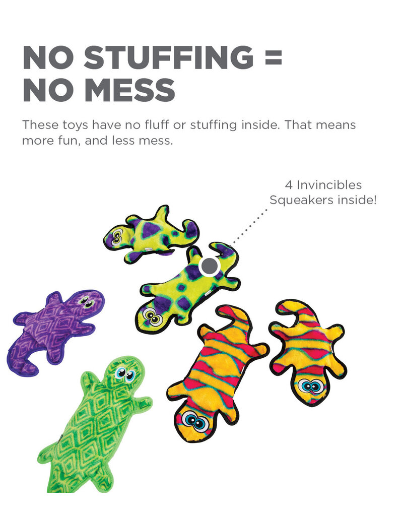 Outward Hound Outward Hound Invincibles Gecko Dog Toy