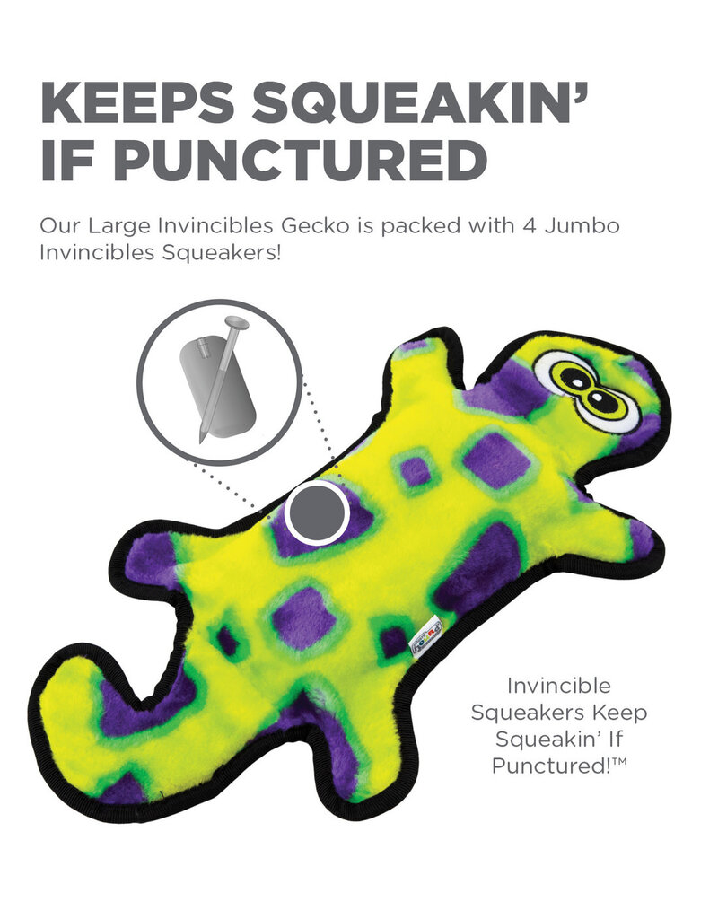 Outward Hound Outward Hound Invincibles Gecko Dog Toy