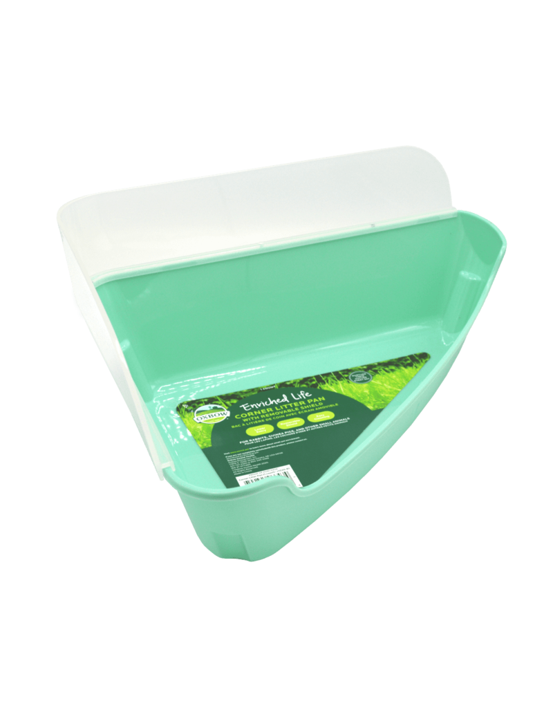 Oxbow Oxbow Enriched Life Corner Litter Pan with Removable Shield