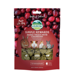 Oxbow Oxbow Simple Rewards Baked Treats with Cranberry
