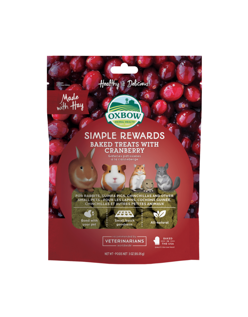 Oxbow Oxbow Simple Rewards Baked Treats with Cranberry