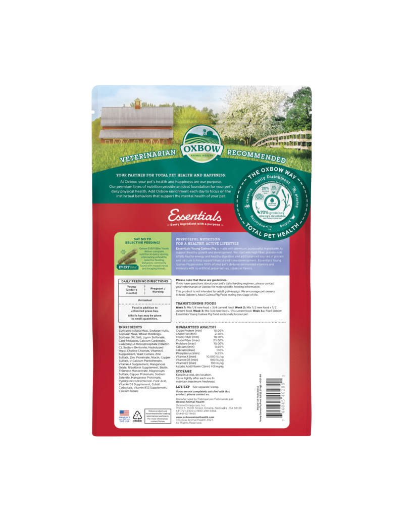 Oxbow Oxbow Essentials Young Guinea Pig Food 5 lb