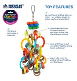 Prevue Pet Lops and Rings Bird Toy 4x4x13.5 in