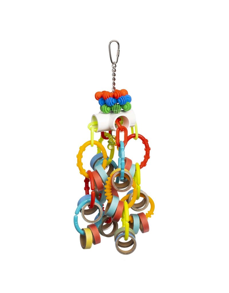 Prevue Pet Lops and Rings Bird Toy 4x4x13.5 in