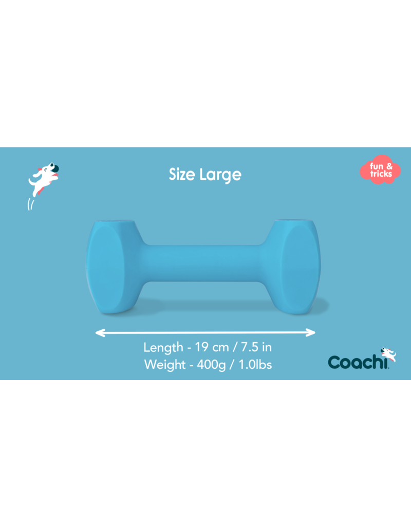 The Company of Animals Coachi Train & Play Dumbbell Blue Large