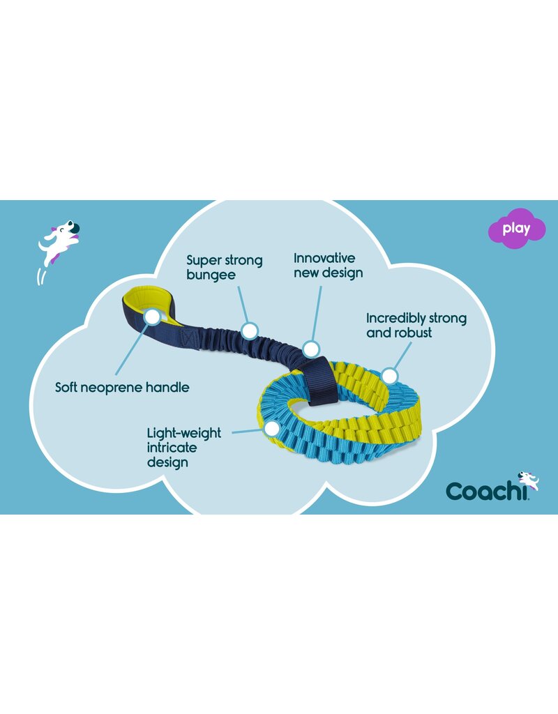 The Company of Animals Coachi Train & Play Tuggi Helix Lime/Navy Lg