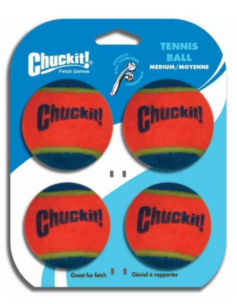 Chuck It! Chuckit Tennis Ball Medium  4 Pack