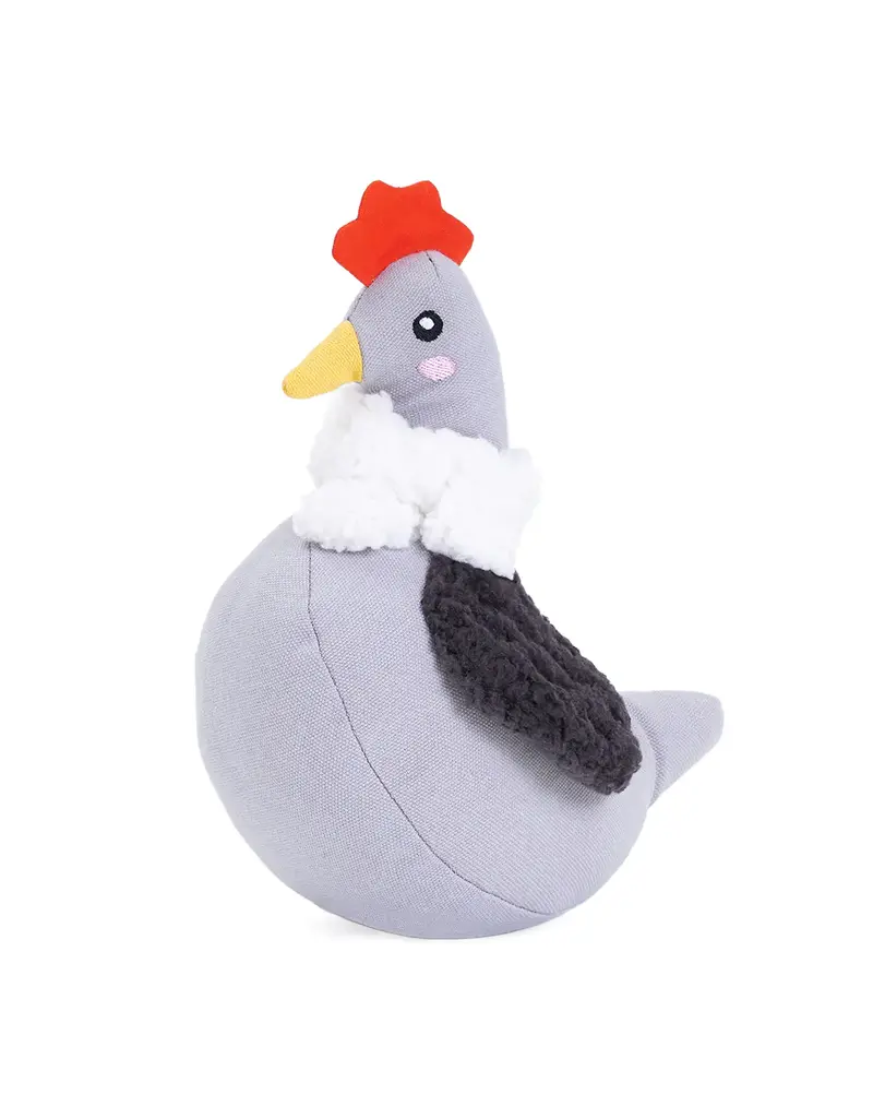 Zippy Paws ZippyPaws Cuddler Chicken Gray Dog Toy