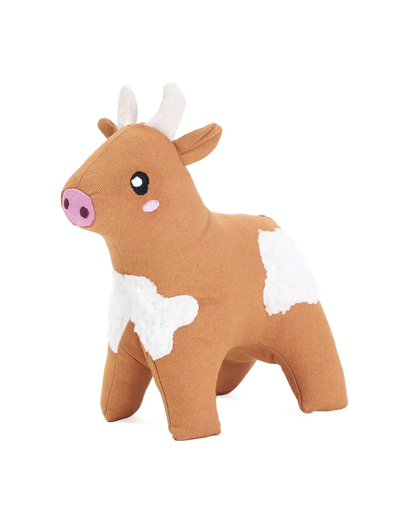 Zippy Paws ZippyPaws Cuddler Cow Brown Dog Toy