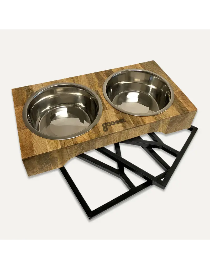 Goo-Eez Goo-Eez 3 in 1 Adjustable Double Diner Mango Wood