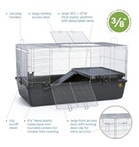 Prevue Pet Prevue Small Animal Home  Gray 32.5x19x17.5 inch