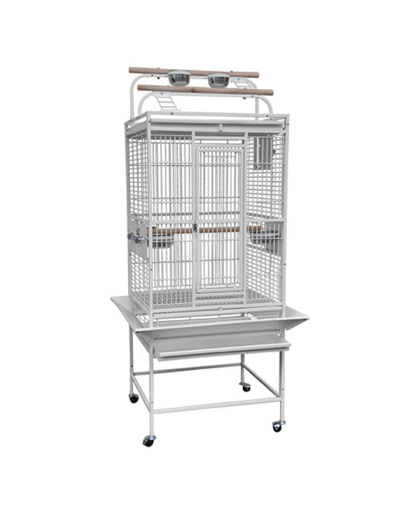 Kings Cages Kings Cages Playpen Bird Cage White 24X22X60