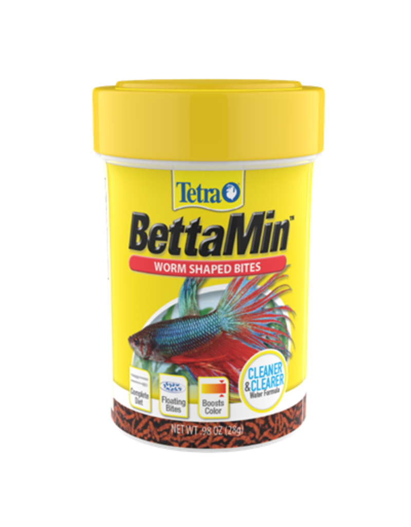 Tetra Tetra Betta Worm Shaped Bites Fish Food .98 Oz