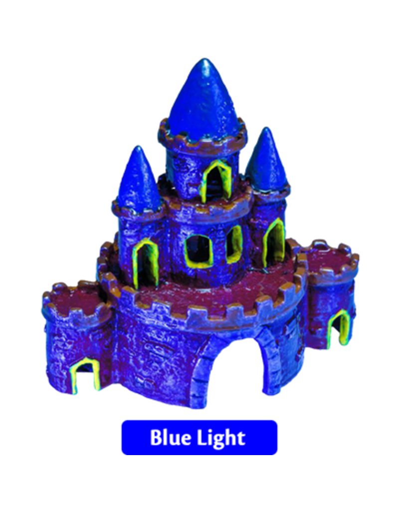 Tetra Glofish Castle Ornament Large