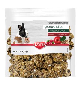 Kaytee Kaytee Small Animal Granola Bites With Superfoods Cranberry/Apple 4.5 Oz