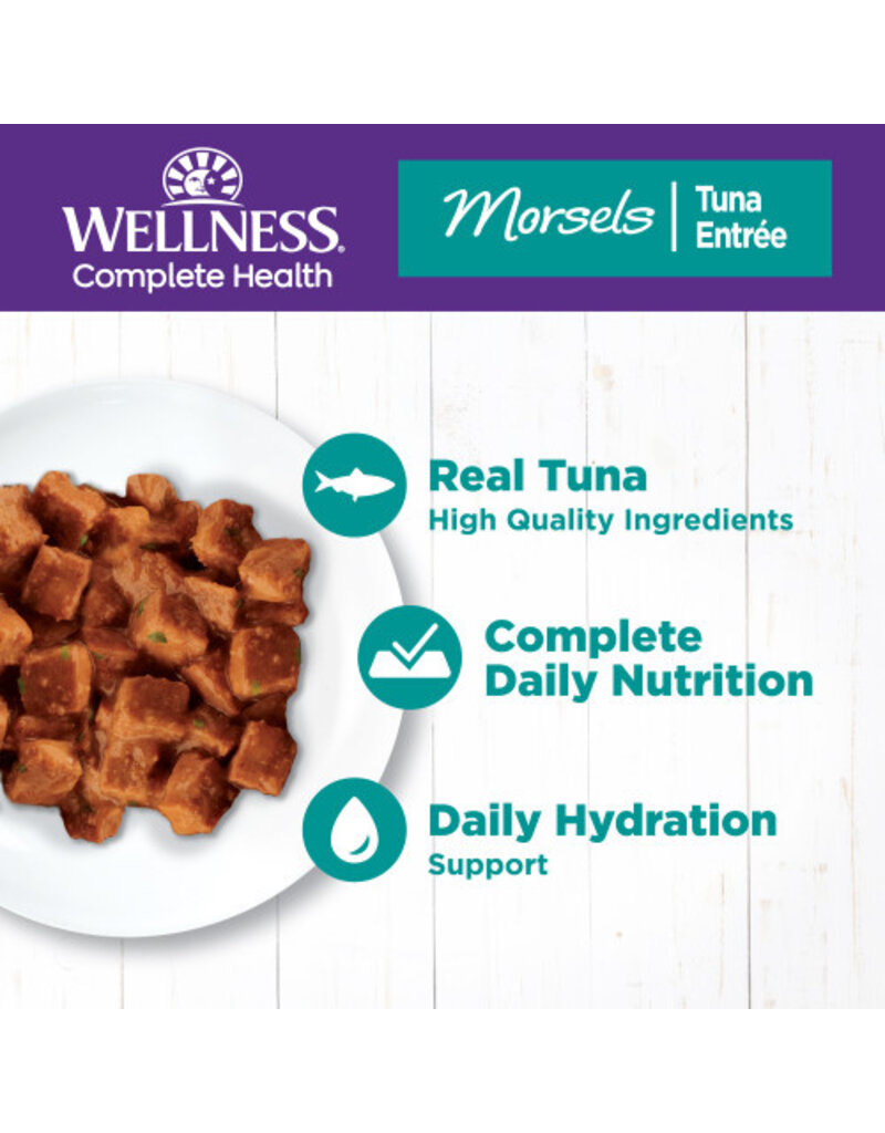 Wellness Wellness Complete Health Cubed Morsels Tuna Entree Canned Cat Food 5.5oz can