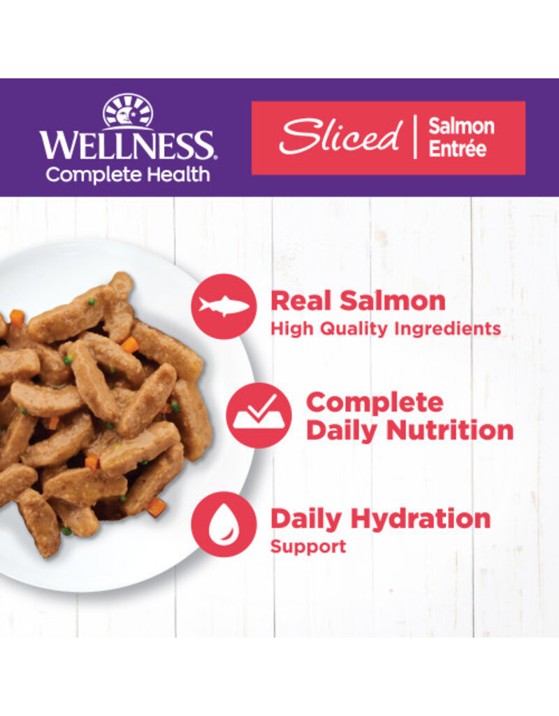 Wellness Wellness Complete Health Sliced Salmon Entree Canned Cat Food 5.5oz can