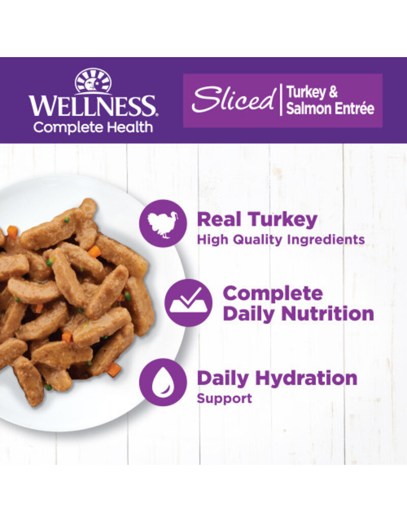 Wellness Wellness Complete Health Sliced Turkey & Salmon Canned Cat Food 5.5oz can
