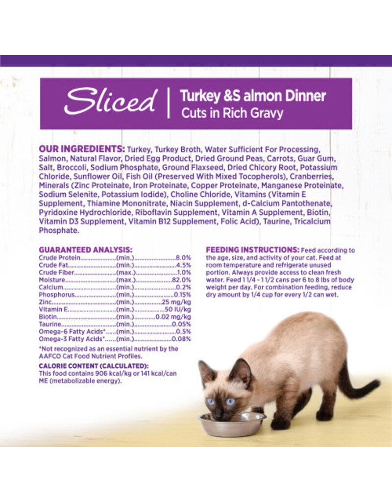 Wellness Wellness Complete Health Sliced Turkey & Salmon Canned Cat Food 5.5oz can