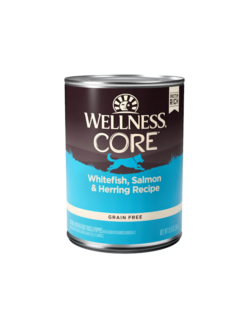 Wellness Wellness Core Grain Free Whitefish, Salmon & Herring Recipe Canned Dog Food 12.5 oz   can