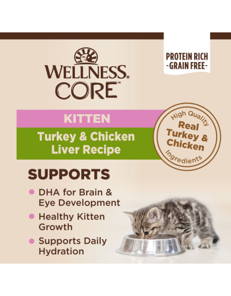 Wellness Wellness Core Pate Kitten Turkey & Chicken Liver Canned Cat Food 5.5oz  can