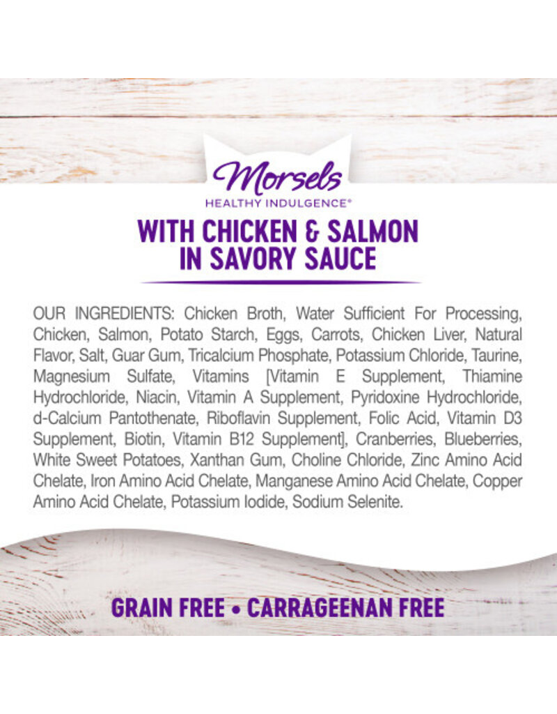 Wellness Wellness Healthy Indulgence Morsels Chicken & Salmon Wet Cat Food 3oz pouch