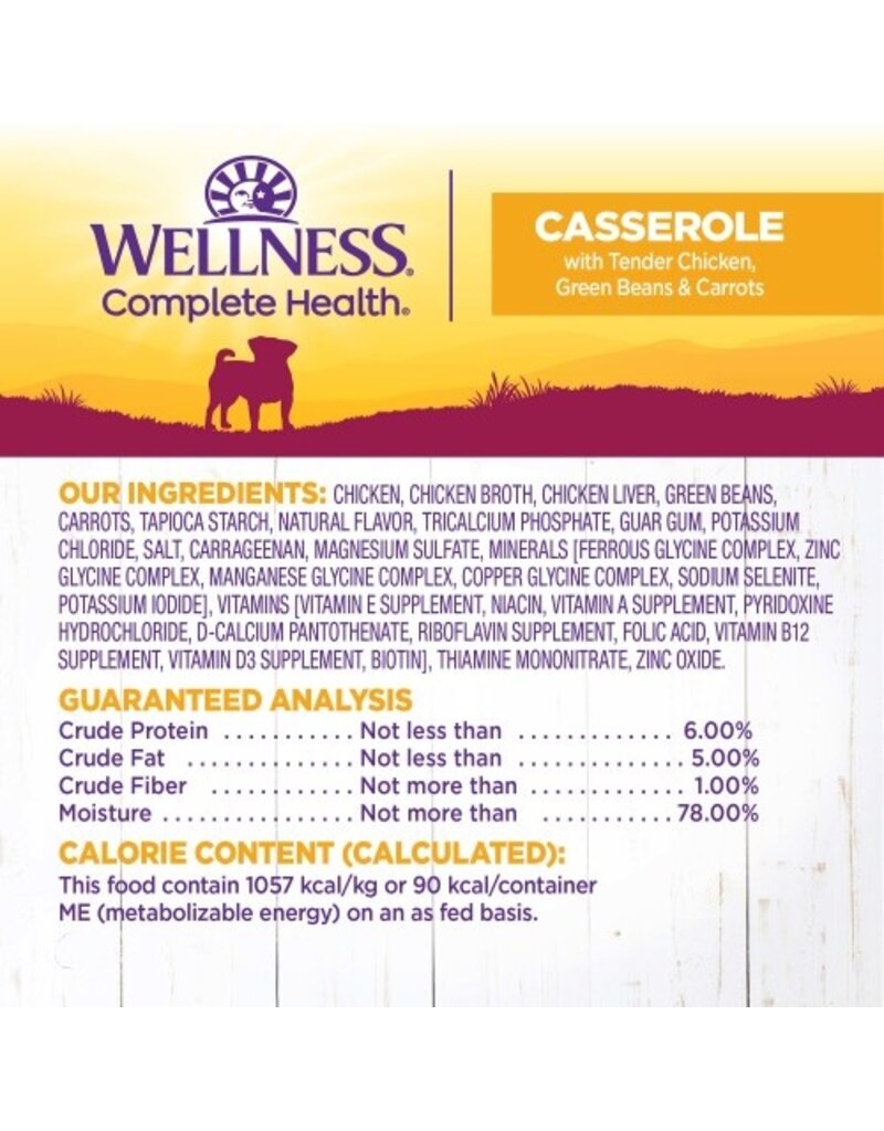 Wellness Wellness Petite Entrees Casserole with Chicken, Green Beans and Carrots 3 oz tray