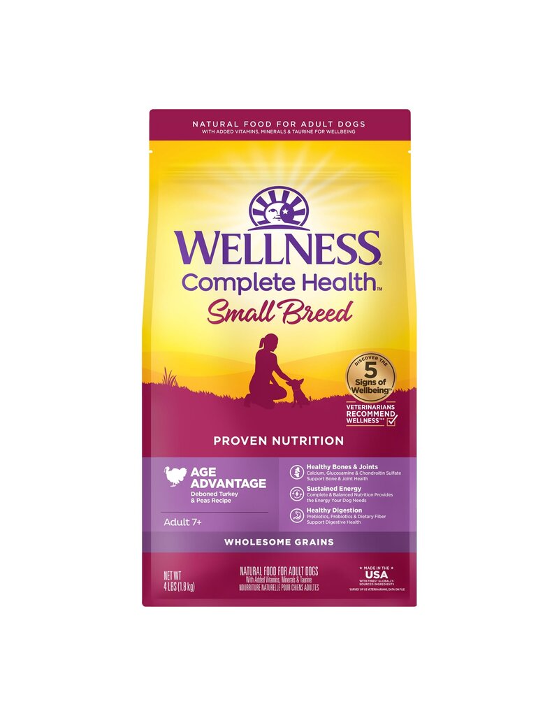 Wellness Wellness CH Small Breed Senior Turkey & Peas 4lb