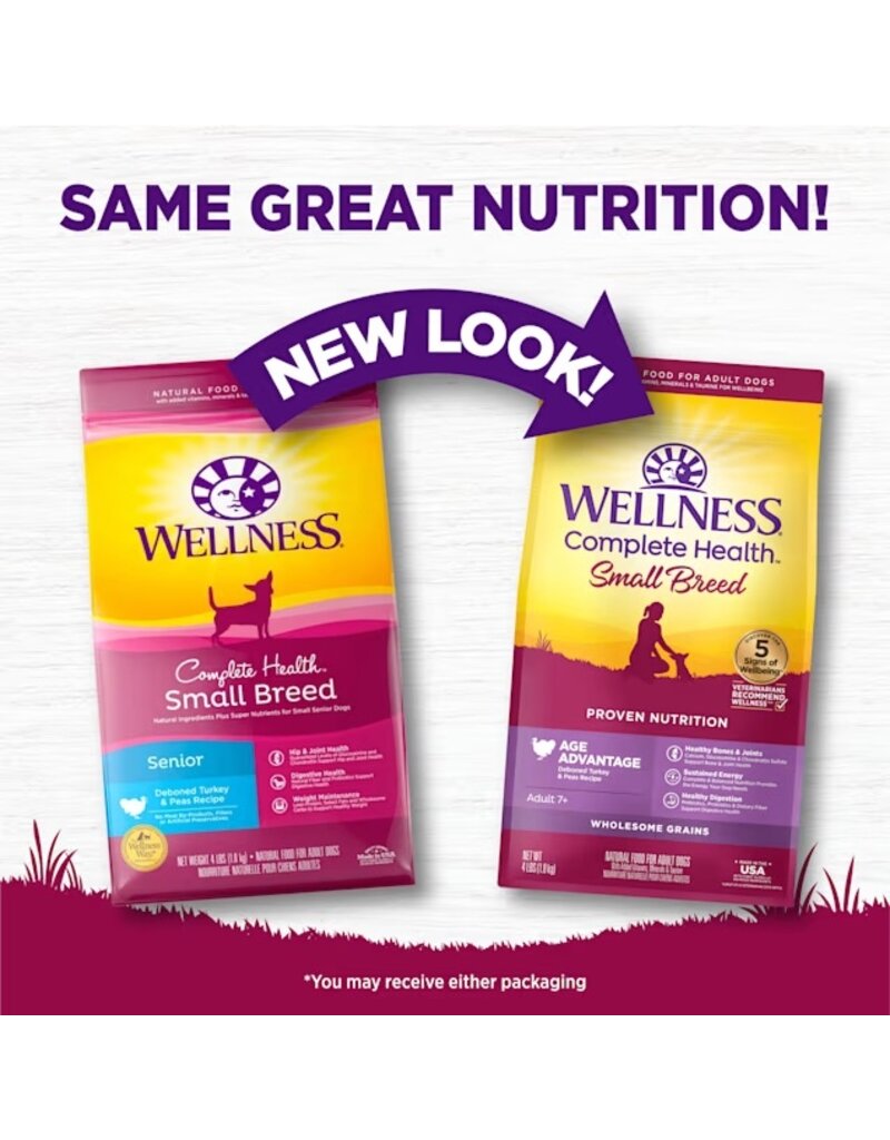 Wellness Wellness CH Small Breed Senior Turkey & Peas 4lb