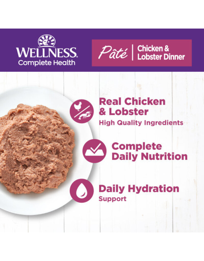 Wellness Wellness Complete Health Pate Chicken and Lobster Cat Food 3 oz can