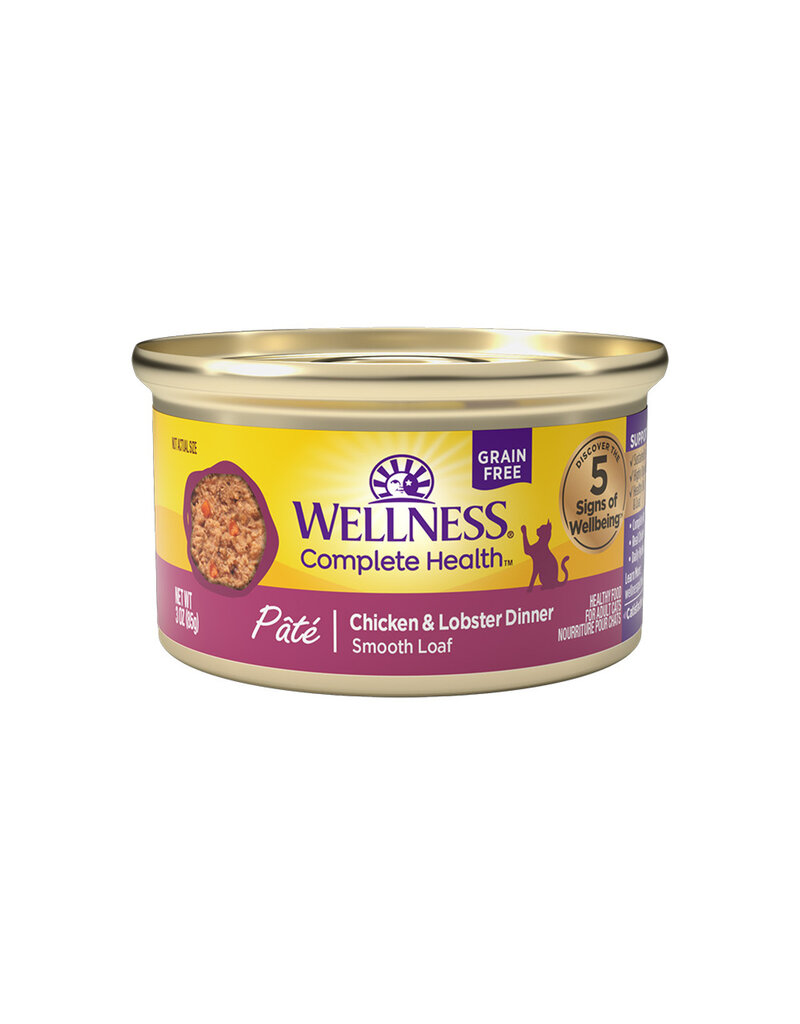 Wellness Wellness Complete Health Pate Chicken and Lobster Cat Food 3 oz can