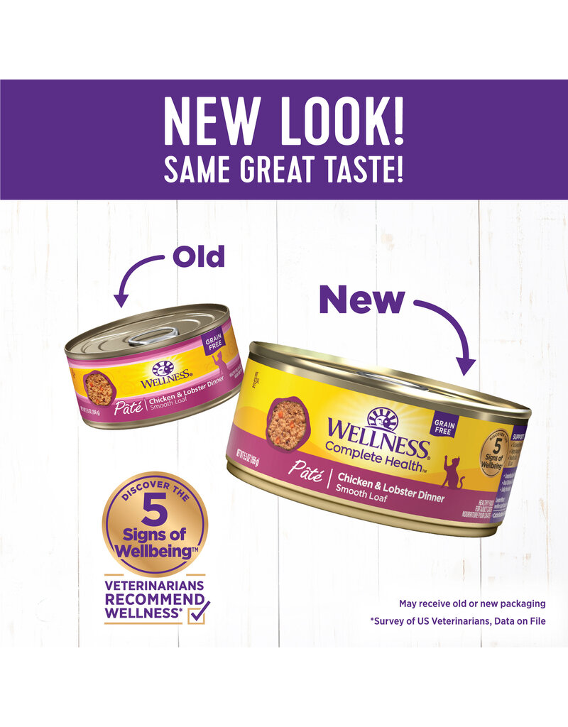Wellness Wellness Complete Health Pate Chicken and Lobster Cat Food 3 oz can