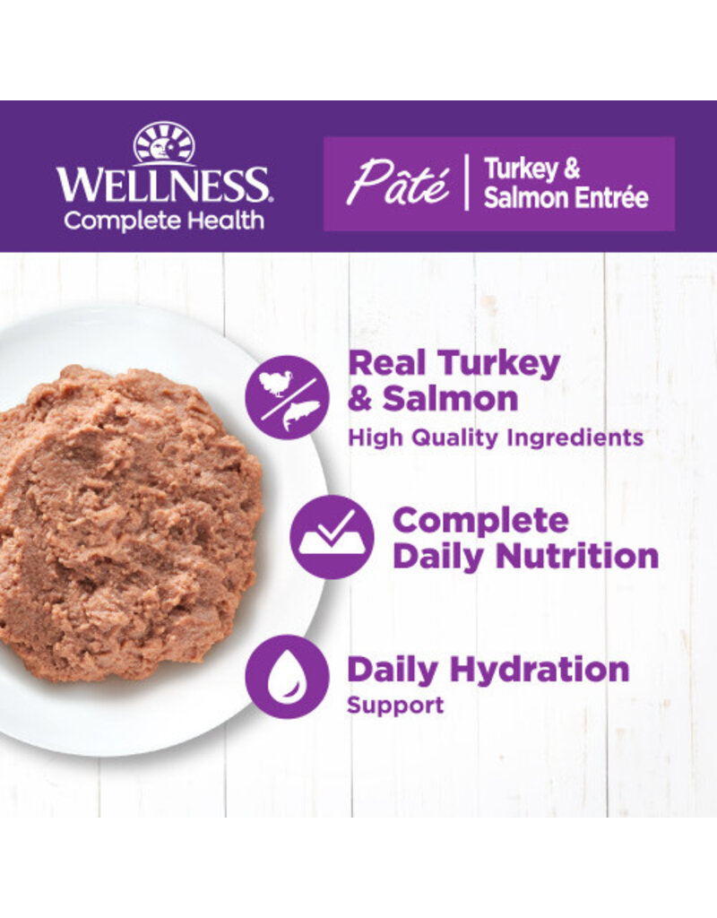Wellness Wellness Complete Health Pate Turkey & Salmon Entree 5.5oz Cat Food