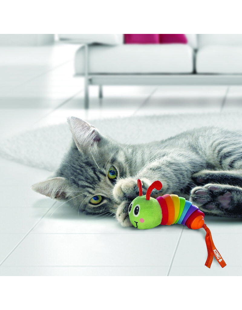 Kong Company Kong Bat-A-Bout Clackz Caterpillar Cat Toy