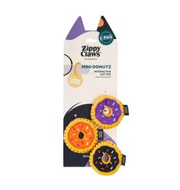 Zippy Paws Zippyclaws Halloween Mini Donutz Cat Toy 3 Pk