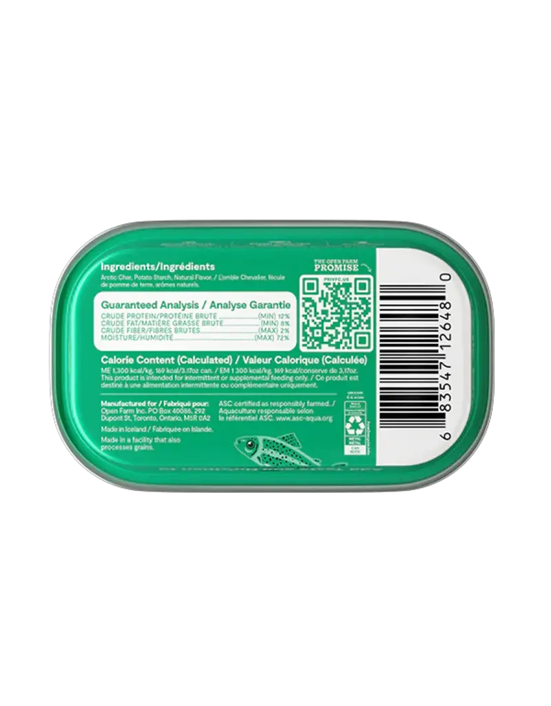 Open Farm Open Farm Arctic Char Cat Food Topper 3.17 Oz