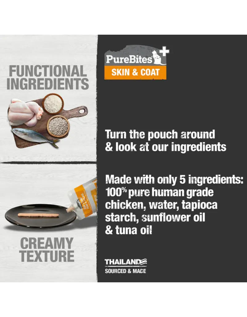 Purebites PureBites Cat Squeezable Skin and Coat Treat 2.5 Oz