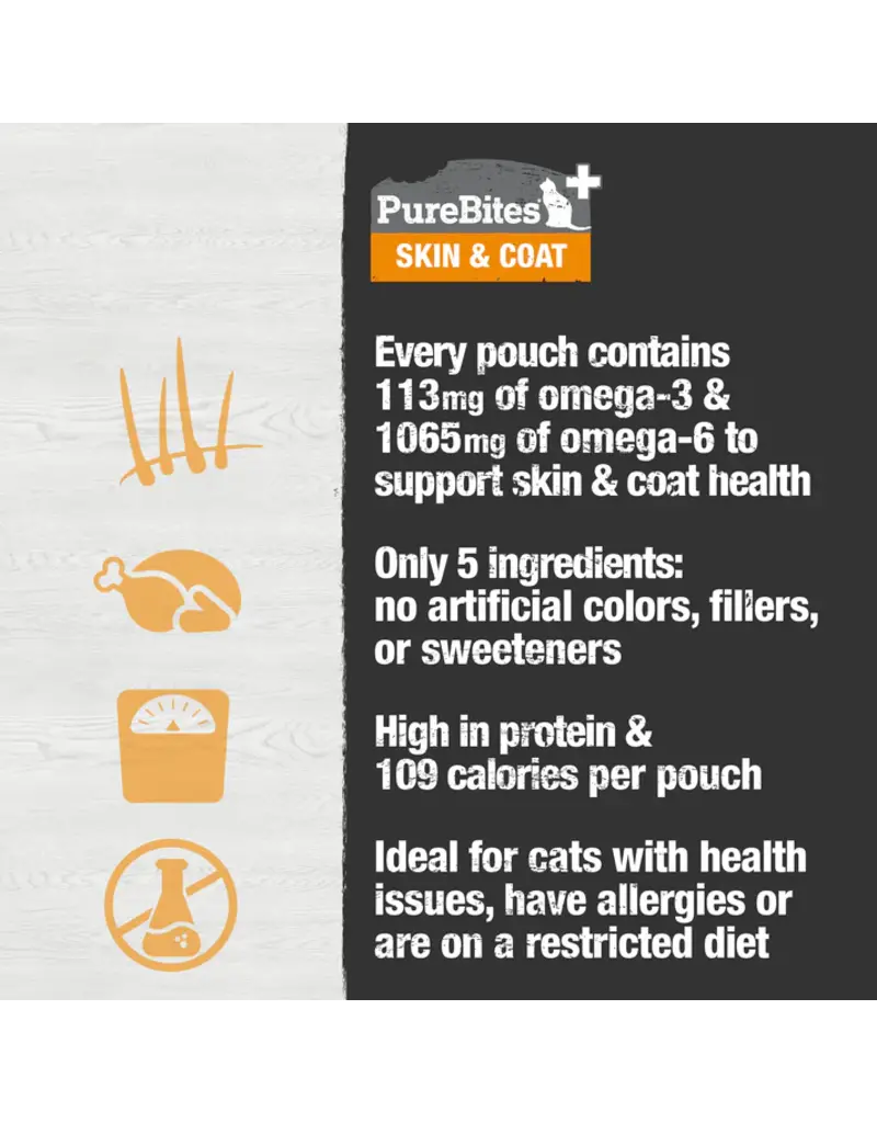 Purebites PureBites Squeezable Skin & Coat Support Cat Treat 2.5 Oz