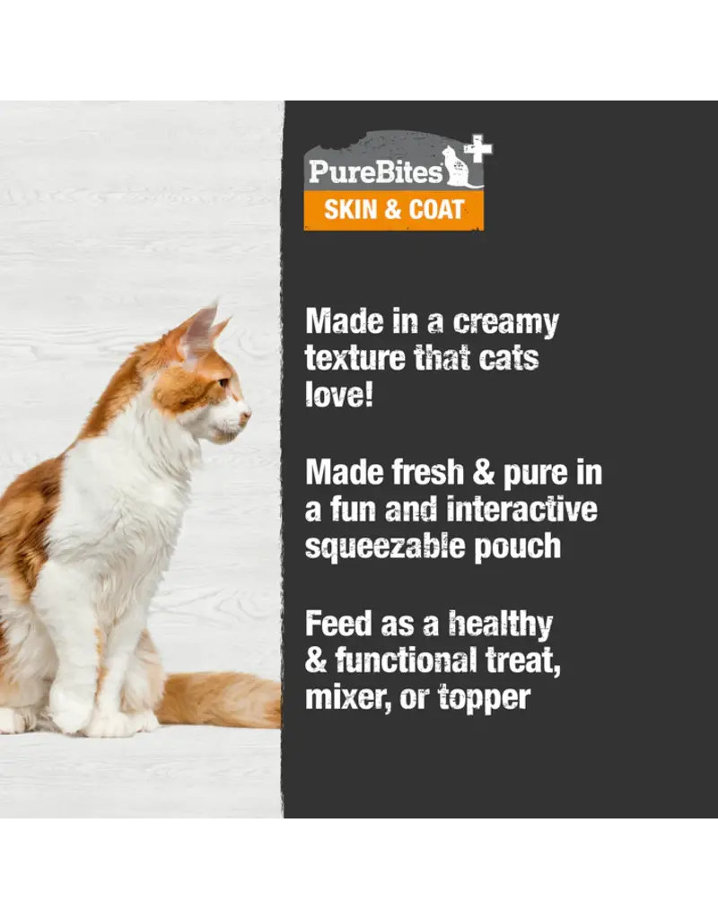 Purebites PureBites Cat Squeezable Skin and Coat Treat 2.5 Oz