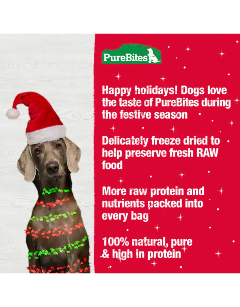 Pure Treats PureBites Holiday Turkey & Sweet Potato Dog Treats 2.5 Oz