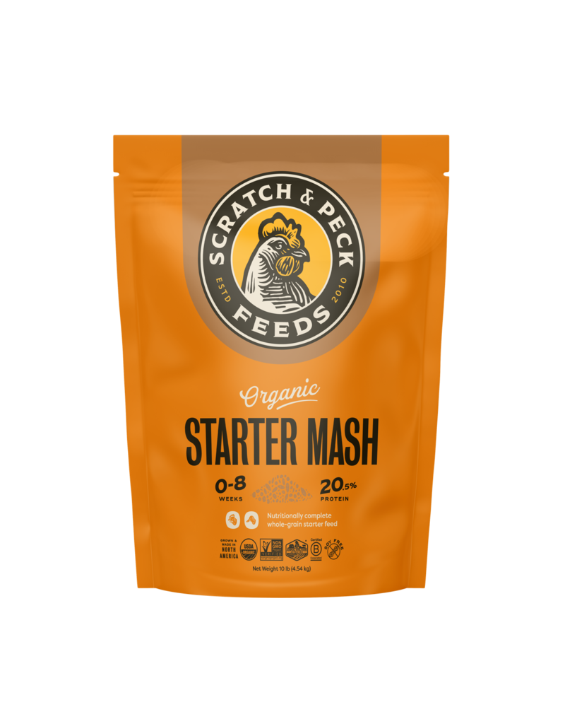 Scratch and Peck Scratch & Peck Organic Chicken & Duck Starter Mash 10 Lb