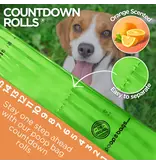 The Original Poop Bags Biobased Countdown Rolls Poop Bags Orange Scented 8 Pk 15 Ct