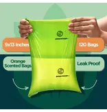 The Original Poop Bags Biobased Countdown Rolls Poop Bags Orange Scented 8 Pk 15 Ct