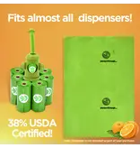 The Original Poop Bags Biobased Countdown Rolls Poop Bags Orange Scented 8 Pk 15 Ct