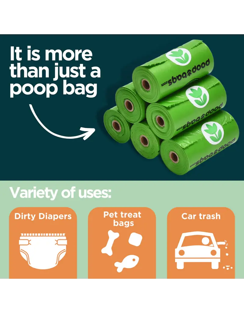 The Original Poop Bags Biobased Countdown Rolls Poop Bags Orange Scented 8 Pk 15 Ct