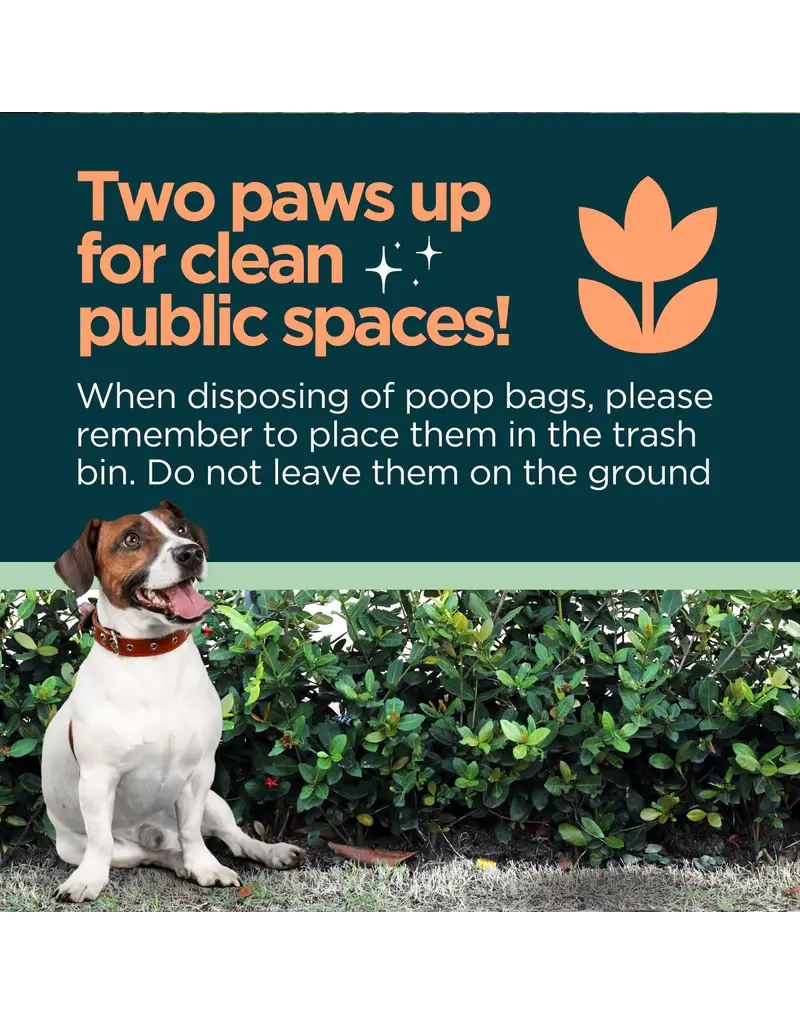 The Original Poop Bags Biobased Countdown Rolls Poop Bags Orange Scented 8 Pk 15 Ct