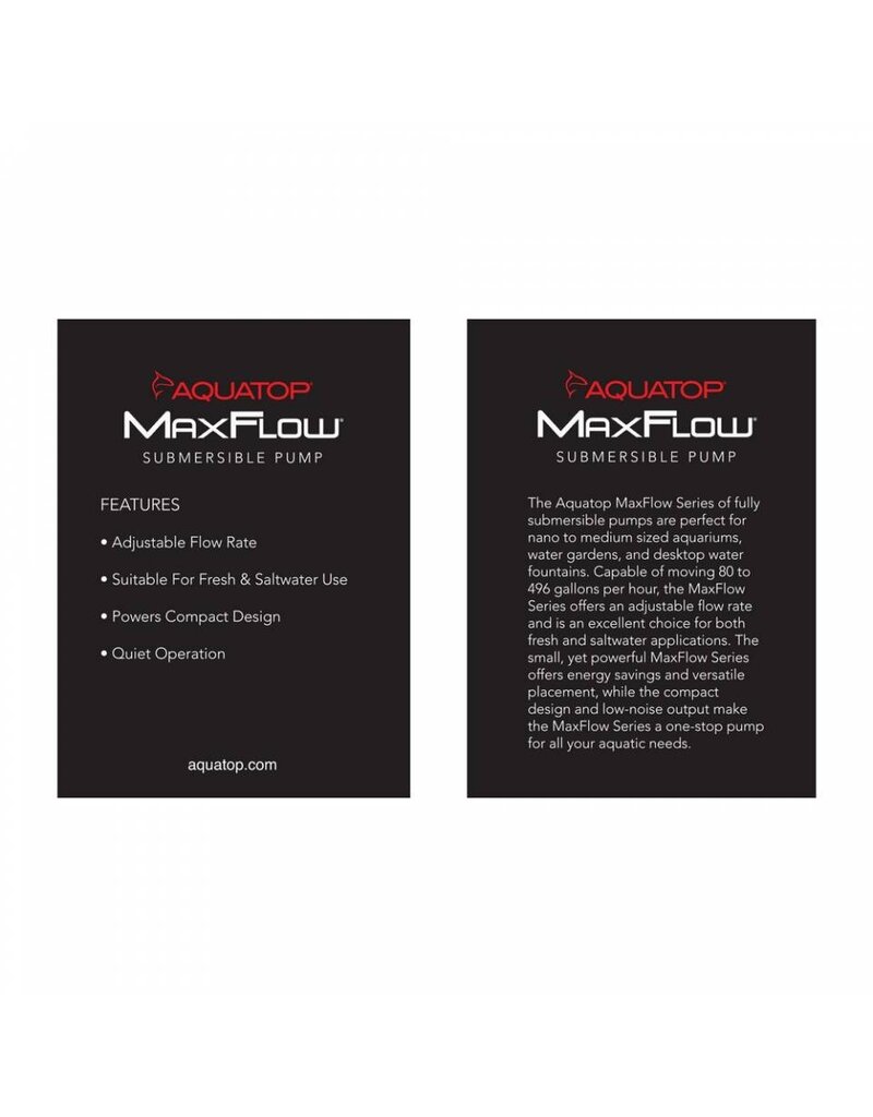 Aquatop Aquatop MaxFlow Submersible Pump with Adjustable Flow 317 GPH
